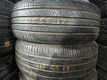 Шины 215 / 55 / R 17, Лето, Б/у, Пара, Легковые, Япония, Giti