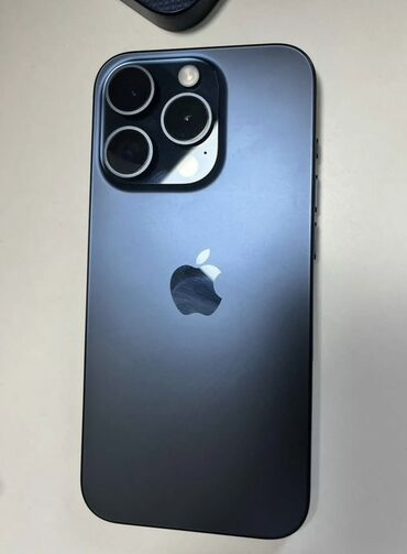 новые телефоны айфон: IPhone 15 Pro, 512 ГБ, Көк, Коргоочу айнек, Каптама, Куту, 90 %