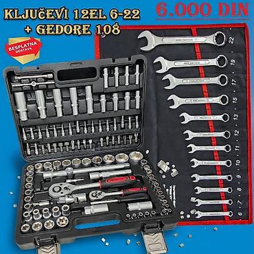 mlin za drvo: Set alata: KLJUČEVI 12 kom (6–22 mm) + GEDORE 108 delova - Komplet — 1