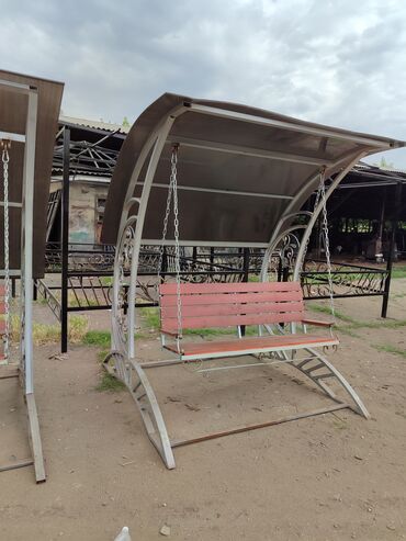 Садовые качели: Садовые качели Со спинкой, С крышей — 17