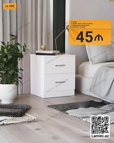 Мебель: Tumba – minimal dizaynlı, funksional komod. - Ölçülər: D 40 × H 50 × — 1