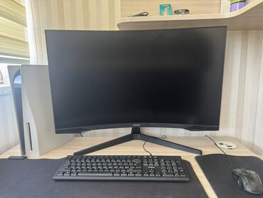 kompüter monitoru: 🖥️ Samsung Odyssey G5 32” Əyri Qaming Monitor (C32G55TQWM) Vəziyyəti