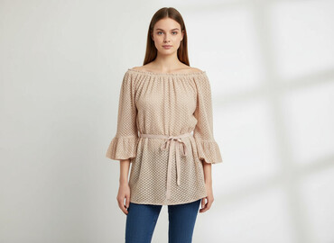 bluzki z muślinu bawełnianego: Women`s tunic, size M
