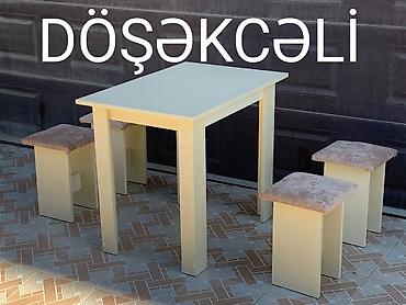 Masa və oturacaq dəstləri: Yeni, 4 stul — 10