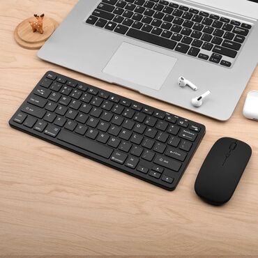 Другие аксессуары для компьютеров и ноутбуков: Клавиатура и мышь комплект Беспроводная клавиатура и мышь