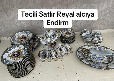 qedimi qablar aliram: Nahar dəsti, rəng - Yaşıl, Bohemia, 6 nəfərlik, Çexiya — 4