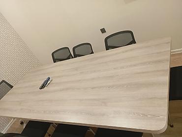 masaüstü ofis seti: Ofis mebeli dəsti - L‑şəkilli iş masası: İki səthin kombinasiyası — 4