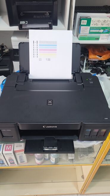 Masaüstü kompüterlər və iş stansiyaları: Canon G1411 rəngli və ağ qara çap edir təp təzədir Cəmi 131 vərəq çap