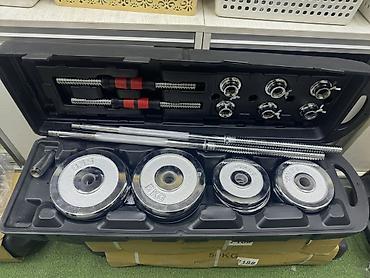 Гантели: Набор разборных гантелей в чемодане — Chrome Dumbbell Set, 10 кг до 58 — 8