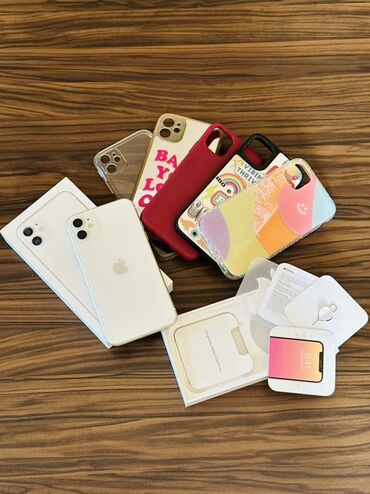 iphon 7s: IPhone 11, 128 GB, Ağ, Face ID, Sənədlərlə