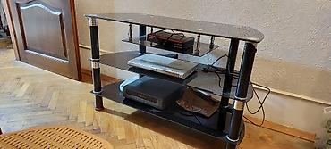 kunc ref: Şüşə TV stendi real alıcıya qiymətdə endirim olunacaq - Material — 1