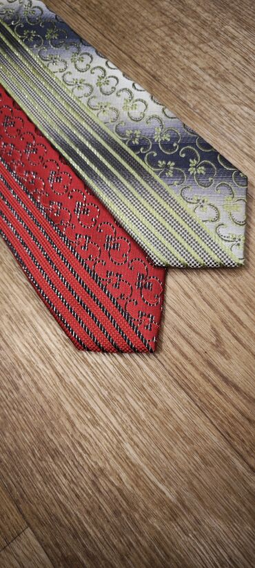 Галстуки, запонки: Галстуки мужские, новые. - Классические однотонные сатиновые — 11