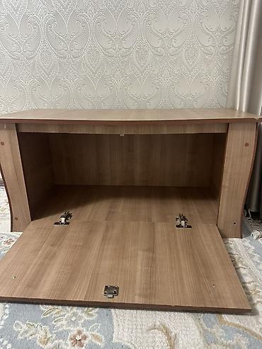 study table: Комод-тумба из ЛДСП с откидной фасадной дверцей. - Цвет: светлый — 2