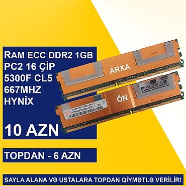 Оперативная память (RAM) для ПК: Operativ Yaddaş "ECC DDR2 1GB 667Mhz Hynix" SAYLA ALANA VƏ USTALARA — 1