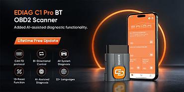 Auto dijagnostika: EDiag C1 Pro – AI-assisted OBD2 Bluetooth dijagnostika - — 15