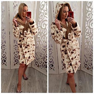 Домашние костюмы: Махровые халаты Банные халаты Велюровые халаты Пенка халаты Халаты — 14