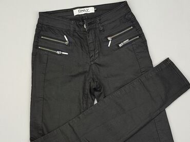 czarne spódnice jeansowe z przetarciami: Jeansy, Only, XS, stan - Dobry