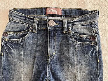 dar cins şalvarlar: Uşaq üçün “Slim Fit” cins şalvar - Model: Slim Fit, dar kəsim - Rəng — 1
