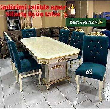saloğlu mebel stol stul: Masa desti sifarisle hazırlanır. ⚜️ İstehsaldan satiş, otağınıza — 1