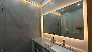 абдурахманова: 1 комната, 46 м², Асанбай мкр Элитка, 10 этаж, Евроремонт — 4