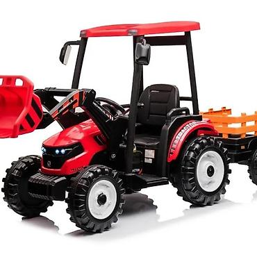 autobus igracka za decu: Dečiji električni traktor sa prikolicom i utovarivačem – Premium — 3