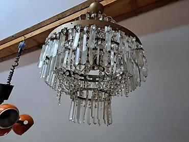 lusteri za dnevnu sobu cena: VELIKI STARI KRISTALNI LUSTER | Stari masivni kristalni luster u — 3