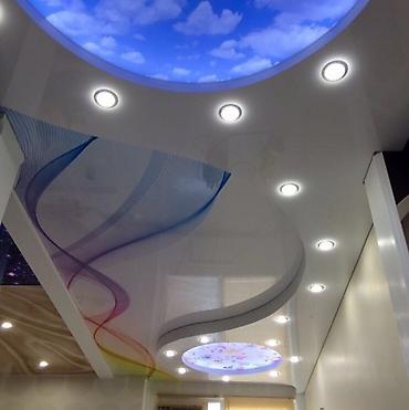 Натяжной потолок: Натяжной потолок Матовое, 3D потолки, Глянцевое Гарантия, Бесплатная консультация, Бесплатный замер — 7
