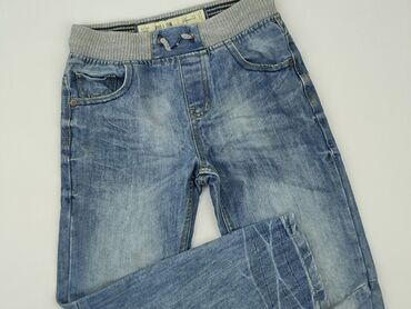 spodnie adidas czerwone: Jeans, 9 years, 128/134, condition - Good