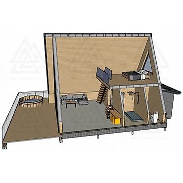 Навесы: Навес, Другая форма, Дерево, Профнастил, Новый, Гарантия — 13