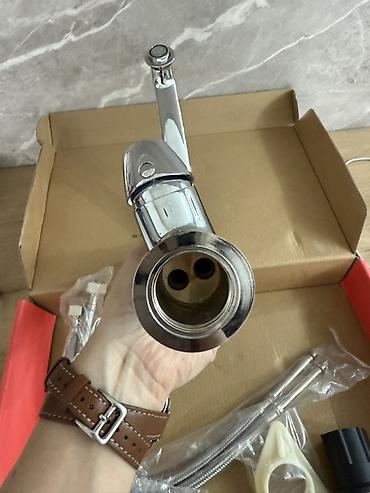 Кухонные краны: Новый! Смеситель для кухонной мойки, однорычажный, хром - Материал — 2