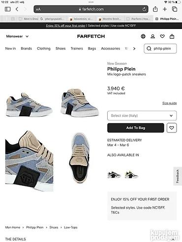 Patike: Original. PHILIP PLEIN kozne patike 42 Limited Edition 100% BOX koza — 9