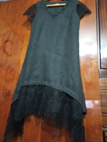 повседневные платья для женщин 50 лет купить: В продаже очень итальянское платье из льна в черном цвете для стильных