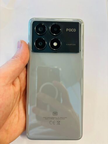 Poco: Poco X6 Pro 5G, 256 GB, rəng - Boz, Zəmanət