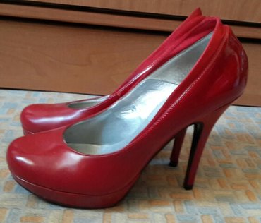 зимние мужские обувь: Туфли цвет - Красный