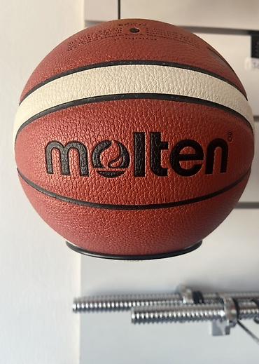 баскетбол: Molten basketbol topu - Rəng: klassik tünd qəhvəyi gövdə, ağ zolaq — 1