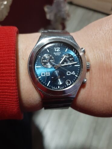 Ručni satovi: Swotch ispravan sat sat je original sviss made ima jednu linijicu sa — 5
