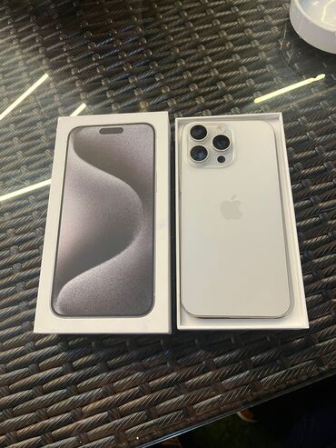 Apple iPhone: IPhone 15 Pro Max, 256 GB, White Titanium, Face ID