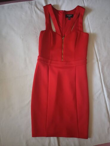 Haljine: Guess XS (EU 34), bоја - Crvena, Koktel, klub, Na bretele — 7