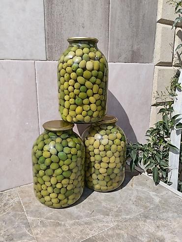 zeytun qiymeti: Məhsul: Evdə hazırlanmış yaşıl zeytun turşusu Təsvir: - Böyük şüşə — 2