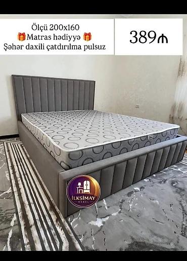 matras sifarisi: Yataq dəsti – “İlksimay Mebel” - Ölçü: 200x160 sm - Yumşaq başlıq və — 3