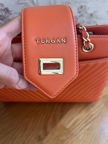 tergan: Tergan original marka çantası çox az işlenib şekilde göründüyü kimidir — 2