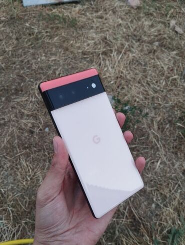 телефоны реалми: Google Pixel 6, Колдонулган, 128 ГБ, түсү - Ток сары, 1 SIM, eSIM