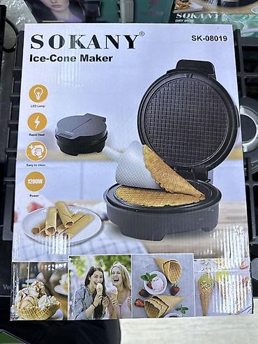 опарат мороженое: SOKANY Ice-Cone Maker SK-08019 — электроприбор для приготовления — 1