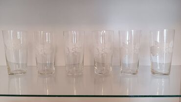 самоклеющиеся обои в баку: Стаканы, цвет - Белый, Стекло, Набор из 6 шт., Россия