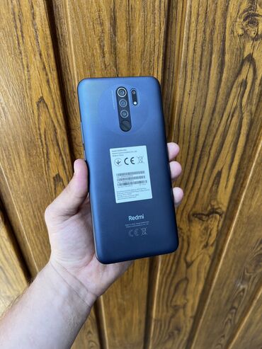 телефоны нот 11: Redmi, Redmi 9, Колдонулган, 64 ГБ, түсү - Кара, 2 SIM