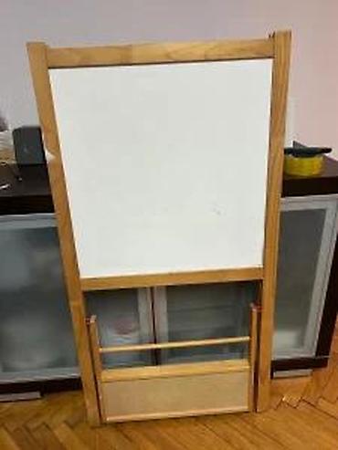 Dečije table za crtanje: Drvena dvostrana tabla za pisanje/oglašavanje - Stabilan A‑ram od — 10