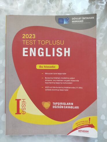 тесты по истории азербайджана: İngilis dili Testlər 9-cu sinif, DİM, 1-ci hissə, 2023 il