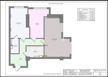 продоется 2 комнатная квартира: 2 комнаты, 75 м², 1 этаж, ПСО (под самоотделку)