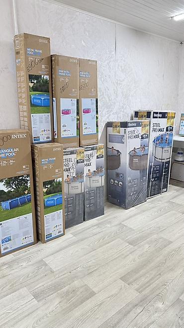 Бассейны: Каркасный круглый бассейн Bestway Steel Pro MAX 3.66 м × 1.22 м - — 1
