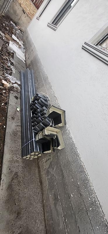 Водосточные желоба: УЙУНУЗДУН РАЗМЕРИНДЕ ЗАМАНБАП БЕЗШОВНЫЙ ОТЛИВ ЧЫГАРЫП БЕРЕБИЗ. СТЫК — 11